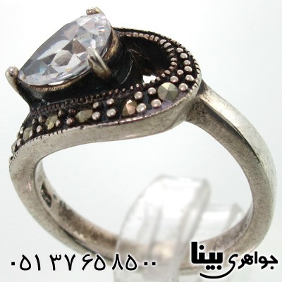 انگشتر حدید طرح قطره زنانه