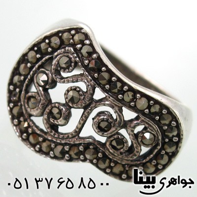 انگشتر حدید طرح سنتی زنانه درشت