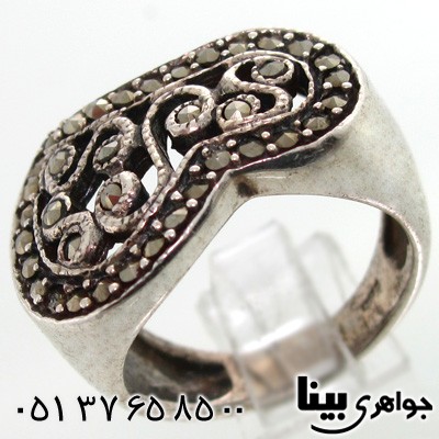 انگشتر حدید طرح سنتی زنانه درشت