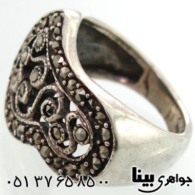 انگشتر حدید طرح سنتی زنانه درشت