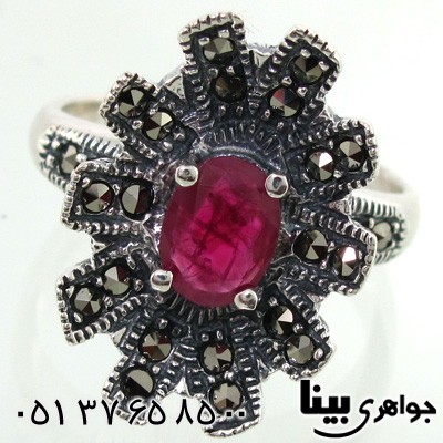 انگشتر یاقوت سرخ زنانه طرح سپیده