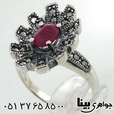 انگشتر یاقوت سرخ زنانه طرح سپیده