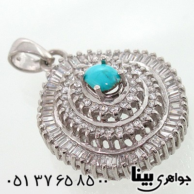 گردنبند فیروزه نیشابوری زنانه درشت