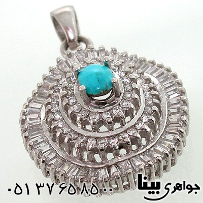 گردنبند فیروزه نیشابوری زنانه درشت