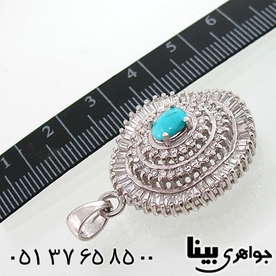 گردنبند فیروزه نیشابوری زنانه درشت