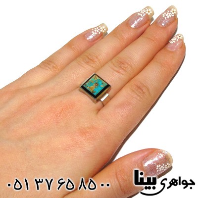انگشتر فیروزه نیشابوری شجری شماره سه