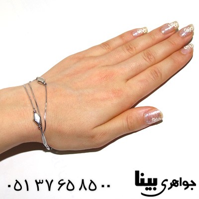 دستبند نقره زنانه رشته ای بلند