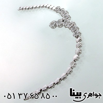 دستبند نقره زنانه طرح دلبری