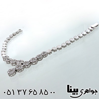دستبند نقره زنانه طرح دلبری