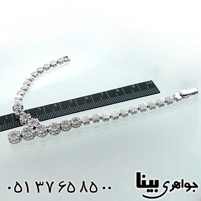 دستبند نقره زنانه طرح دلبری