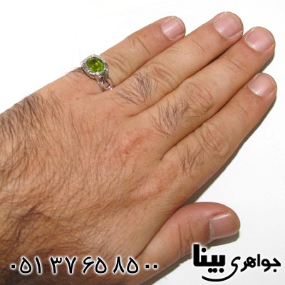 انگشتر زبرجد مردانه طرح امیر شماره دو