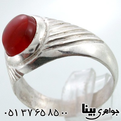 انگشتر عقیق یمنی مردانه طرح سنتی شماره چهار