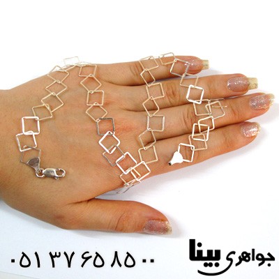 زنجیر نقره زنانه درشت طرح سیما