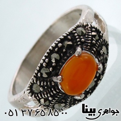 انگشتر عقیق شرف الشمس زنانه مهسا