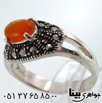 انگشتر عقیق شرف الشمس زنانه مهسا
