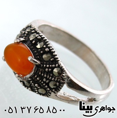 انگشتر عقیق شرف الشمس زنانه مهسا