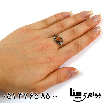 انگشتر عقیق شرف الشمس زنانه مهسا