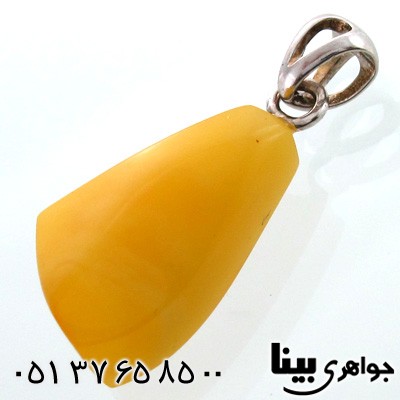 گردنبند کهربا پلندی هرمی مخصوص سنگ درمانی