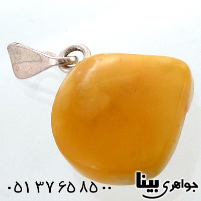 گردنبند کهربا پلندی مخروطی مخصوص سنگ درمانی