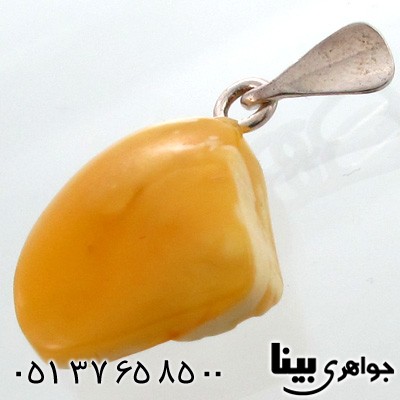 گردنبند کهربا پلندی مخروطی مخصوص سنگ درمانی