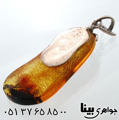 گردنبند کهربا پلندی خزه ای مخصوص سنگ درمانی
