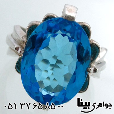 انگشتر توپاز مردانه فاخر درشت