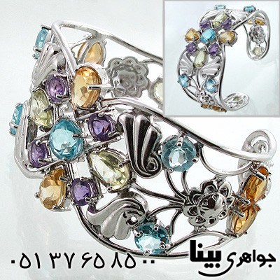 دستبند چند جواهر زنانه سلطنتی درشت