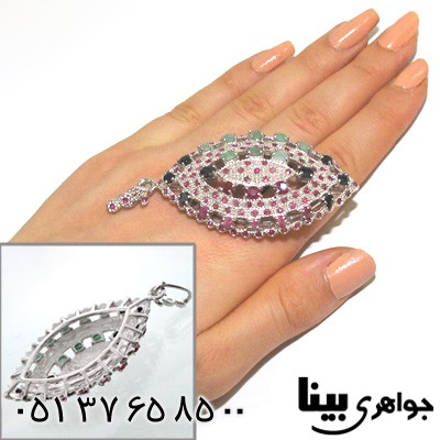 گردنبند چند جواهر زنانه ماهاراجه درشت