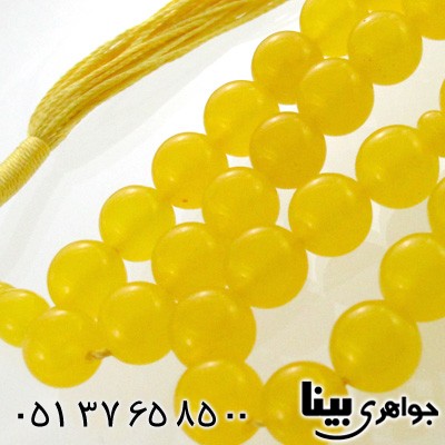 تسبیح عقیق شرف الشمس 33 دانه ای درجه یک خوشرنگ دانه گرد درشت