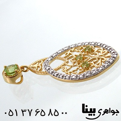 گردنبند زبرجد زنانه طرح مینیاتور