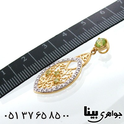 گردنبند زبرجد زنانه طرح مینیاتور