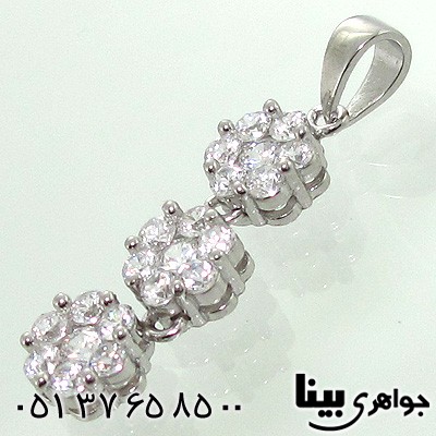 سرویس نقره زنانه طرح فلاور سه گل