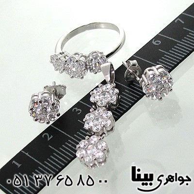 سرویس نقره زنانه طرح فلاور سه گل