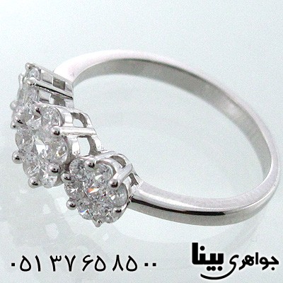 انگشتر نقره زنانه طرح فلاور