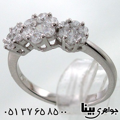 انگشتر نقره زنانه طرح فلاور