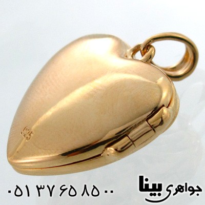 گردنبند یاقوت کبود زنانه طرح قاب عکسی بازشو
