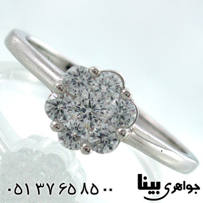 انگشتر نقره زنانه طرح فلاور دو