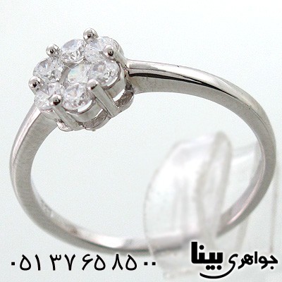 انگشتر نقره زنانه طرح فلاور دو