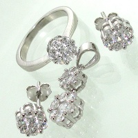 سرویس نقره زنانه طرح فلاور دو