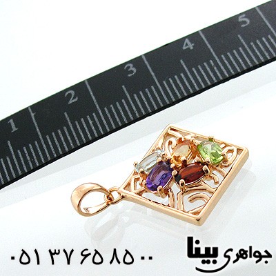 گردنبند چند جواهر زنانه طرح ماندانا