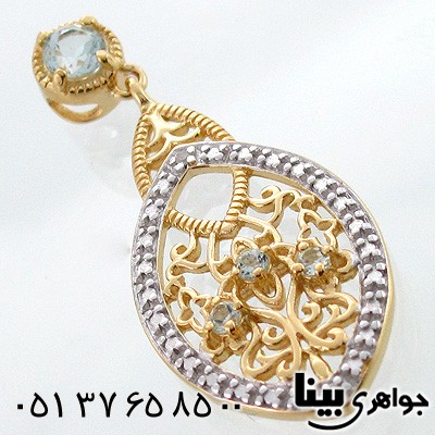 گردنبند توپاز زنانه طرح مینیاتور