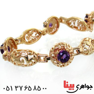 دستبند آمتیست زنانه باشکوه