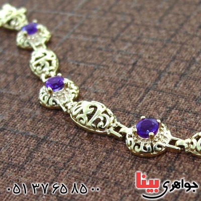 دستبند آمتیست زنانه باشکوه