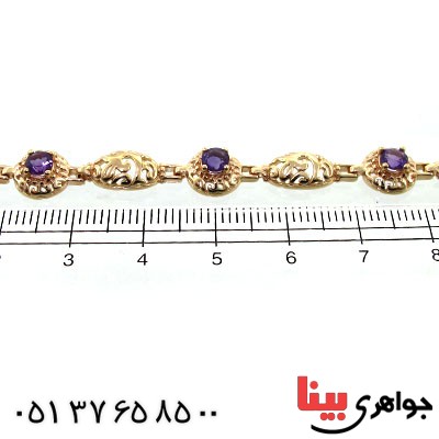 دستبند آمتیست زنانه باشکوه