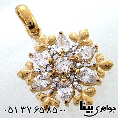 گردنبند نقره زنانه طرح برف