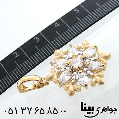 گردنبند نقره زنانه طرح برف