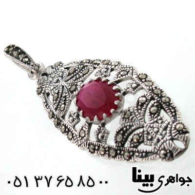 گردنبند یاقوت سرخ زنانه بلند