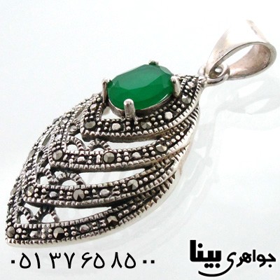 گردنبند جید سبز زنانه چهار پله ای