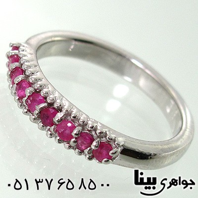 انگشتر یاقوت سرخ زنانه طرح مهسا