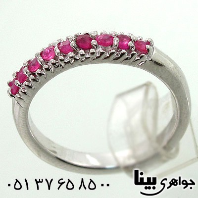 انگشتر یاقوت سرخ زنانه طرح مهسا